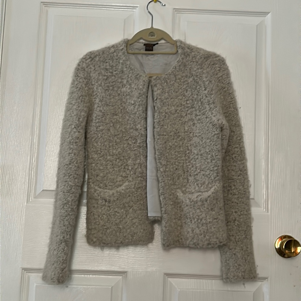 Vintage italian alpaca wool blend jacket with visible pockets